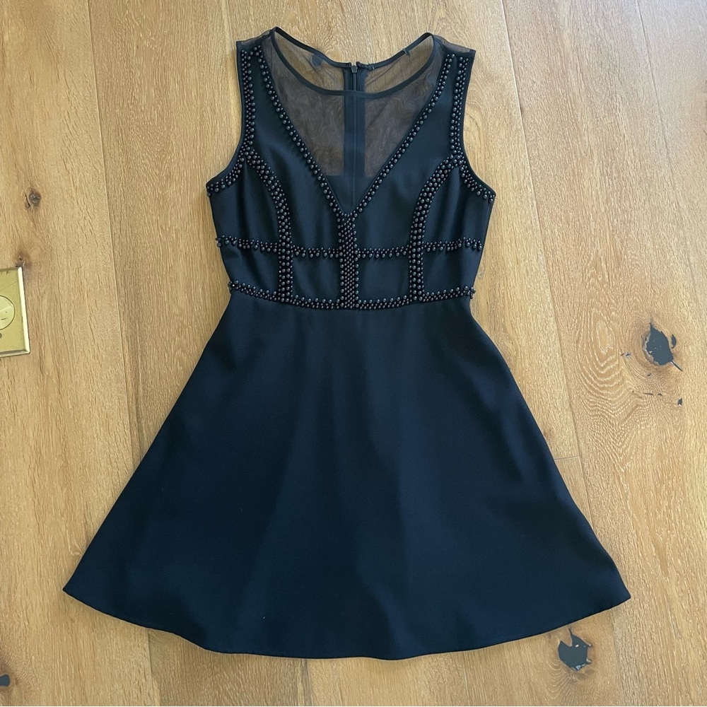 Black Beaded Mini Dress Size XS-S